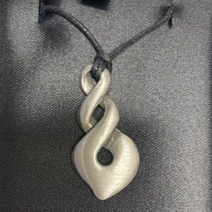 NEW Silver Twisted Pendant Necklace from New Zealand